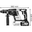 BOSCH - GBH 18V-26 F Περιστροφικό Πιστολέτο Μπαταρίας Professional σε L-Boxx (2x5.0Ah και 1x8.0Ah)-0615990K7Z