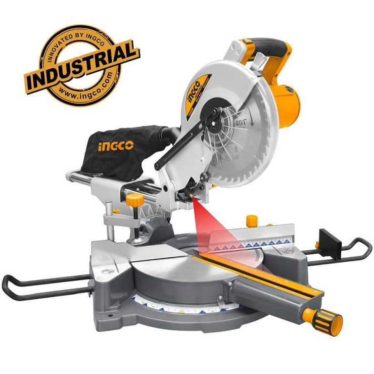 INGCO Φαλτσοπρίονο radial ξύλου 1800W Industrial-BM2S18004