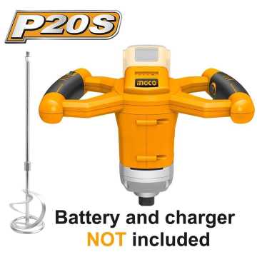 INGCO Αναδευτήρας Χρωμάτων Μπαταρίας 20V Li-Ion SOLO MXLI2001