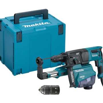 MAKITA Πνευματικό Πιστολέτο SDS-PLUS AVT με Σύστημα Συλλογής Σκόνης και Ταχυτσόκ σε Makpac HR2653TJ  MAKITA Πνευματικό Πιστολέτο SDS-PLUS AVT με Σύστημα Συλλογής Σκόνης και Ταχυτσόκ σε Makpac HR2653TJ