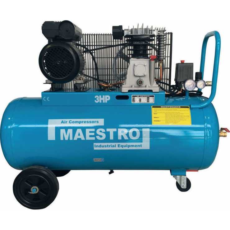 MAESTRO MAESTRO MAC 100BD ΑΕΡΟΣΥΜΠΙΕΣΤΗΣ ΜΕ ΙΜΑΝΤΑ  3.0hp 100Lt 200103