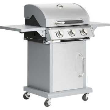BORMANN BBQ5030 Ψησταριά Υγραερίου Inox με Μαντεμένια Σχάρα 3 Εστίες 033110