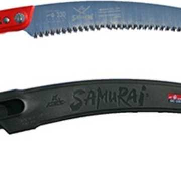 SAMURAI Πριόνι Χειρός Με Κυρτή Λάμα 18cm τριπλής οδόντωσης και Θήκη Ζώνης GC-180-LH