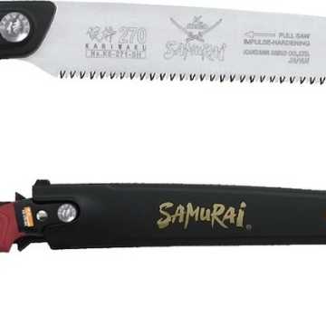 SAMURAI Πριόνι Χειρός Με Ευθεία Λάμα 24cm Λεπτής Οδόντωσης Και Θήκη Ζώνης KS-240-SH