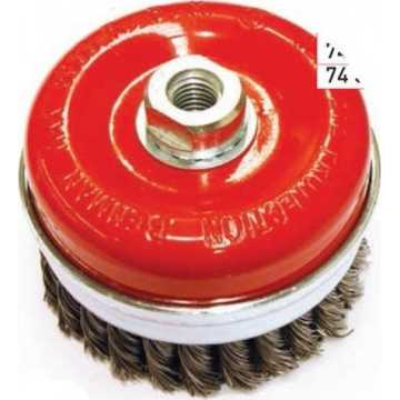 Benman Συρματόβουρτσα καμπάνα κοτσίδα με πάσσο Μ14 Φ125 74321