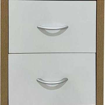 Κομοδίνο Comfort Δρυς-Λευκό 033455