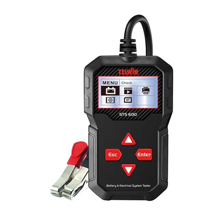 Telwin STS600 Ψηφιακό Battery Tester με Κροκοδειλάκια 804242