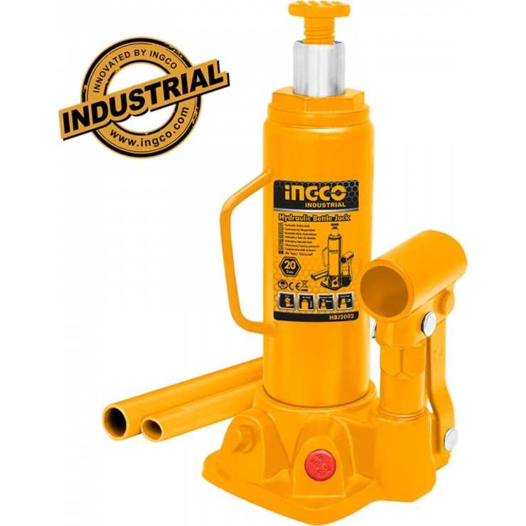 Ingco Γρύλος Μπουκάλας με Δυνατότητα Ανύψωσης έως 20ton HBJ2002