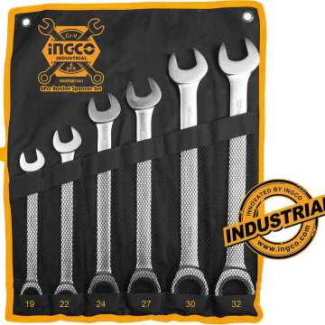 Ingco Σετ Γερμανοπολύγωνα Καστάνιας 6τμχ HKSPAR1061