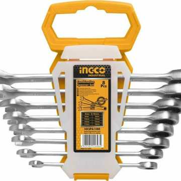 Ingco Σετ Γερμανοπολύγωνα Καστάνιας 8τμχ HKSPAR1082