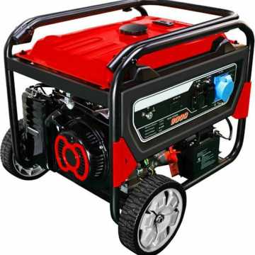 Kaiser Γεννήτρια Βενζίνης (Τετράχρονη) με Μίζα και Ρόδες 8kVA GK9000E