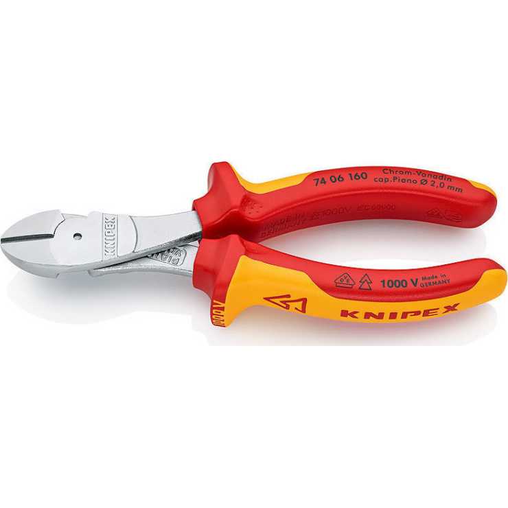 Knipex Πλαγιοκόφτης Ατσαλοσύρματος 1000V 160mm 7406160