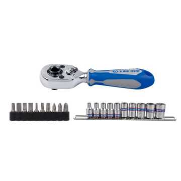 King Tony ΚΑΡΥΔΑΚΙΑ 1/4 ΣΕΤ ( 4-13) 22 ΤΕΜΑΧΙΑ +ΜΥΤΕΣ + ΚΑΣΤΑΝΙΑ 2501MR