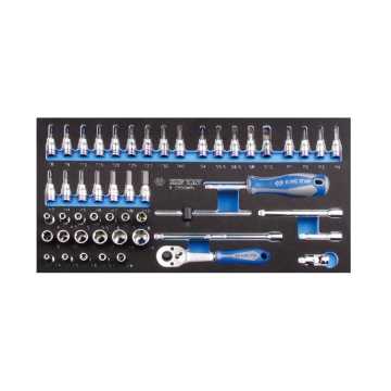 King Tony ΔΙΣΚΟΣ ΚΑΡΥΔΑΚΙΑ 1/4 + ΜΥΤΕΣ + ΚΑΣΤΑΝΙΑ + ΛΑΒΗ 50 ΤΕΜΑΧΙΑ 2550MRV