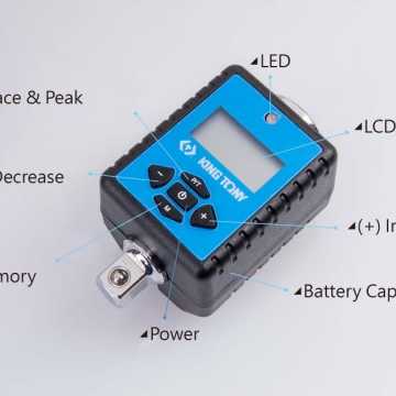 KING TONY ΔΥΝΑΜΟΚΛΕΙΔΟ27~135 NM ΑΝΤΑΠΤΟΡΑΣ 3/8 ΨΗΦΙΑΚΟΥΣ 34307-1A