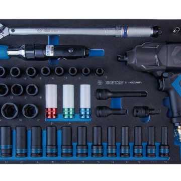 King Tony ΔΙΣΚΟΣ ΑΕΡΟΚΛΕΙΔΟ ΚΑΣΤΑΝΙΑ ΔΥΝΑΜΟΚΛΕΙΔΟΥ ΚΑΙ ΚΑΡΥΔΑΚΙΑ 41 ΤΕΜΑΧΙΑ 44805AMPV