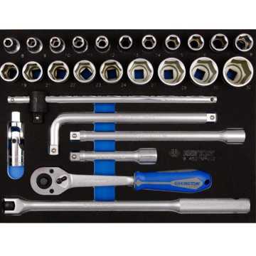 King Tony ΔΙΣΚΟΣ ΚΑΡΥΔΑΚΙΑ 1/2+ΚΑΣΤΑΝΙΑ+ΜΑΝΕΛΛΕΣ+ΠΡΟΕΚΤΑΣΗ 27 ΤΕΜΑΧΙΑ 4527MRV02