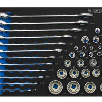 King Tony ΔΙΣΚΟΣ ΚΑΡΥΔΑΚΙΑ 1/4-3/8-1/2 ΠΟΛΥΓΩΝΑ. ΓΕΡΜΑΝΟΠΟΛΥΓΩΝΑ 9040SRV