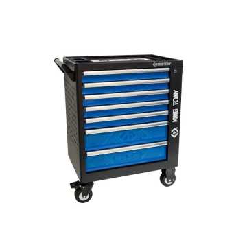 King Tony ΕΡΓΑΛΕΙΟΜΕΤΑΦΟΡΕΑΣ 7 ΣΥΡΤΑΡΙΑ ΜΠΛΕ ΜΑΥΡΟ P87G35-7B-KB01