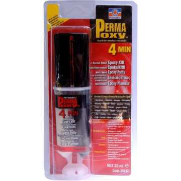 PERMATEX ΚΟΛΛΑ EPOXY ΜΕΤΑΛΛΩΝ 4-6MINΔΙΠΛΗ ΣΥΡΙΓΓΑ 25ML P-35242