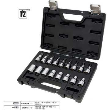 Beta Σετ Καρυδάκια 1/2 Torx 923E-FTX/C17 17τμχ Β009231017