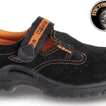 BETA Παπούτσι-Σανδάλι Προστασίας Μαλακό Σουέτ με Κλείσιμο Στραπ B0721603