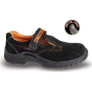 BETA Παπούτσι-Σανδάλι Προστασίας Μαλακό Σουέτ με Κλείσιμο Στραπ B0721603