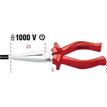 Beta Μυτοτσίμπιδο Με Μακρύ Πλακέ Ημιστρόγγυλο Ράμφος  B011620333