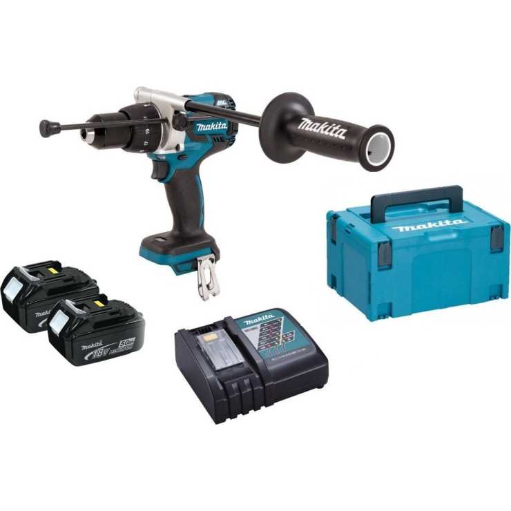 Makita Κρουστικό Δραπανοκατσάβιδο Μπαταρίας 18V 2x5Ah DHP481RTJ