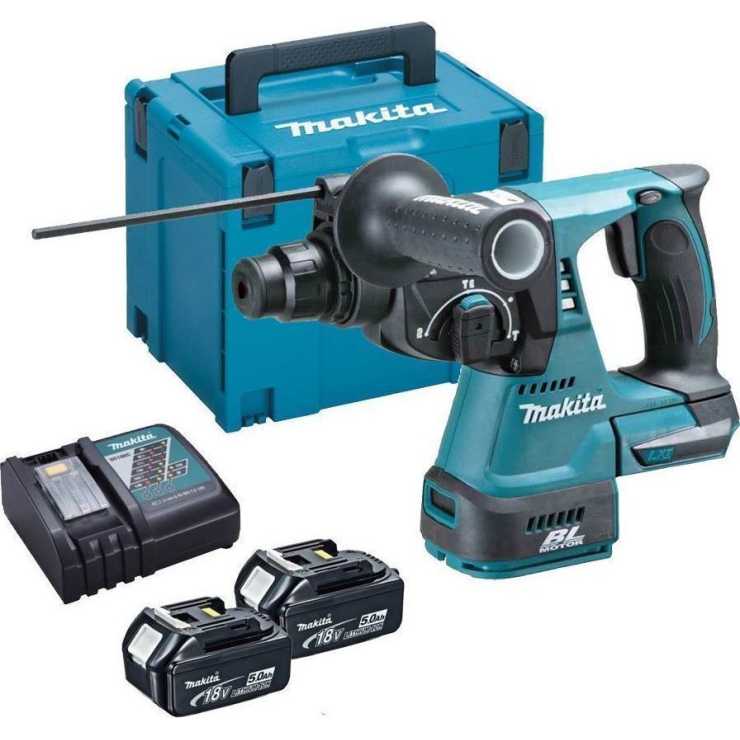 Makita Κρουστικό Σκαπτικό Μπαταρίας 18V με SDS Plus DHR242RTJ