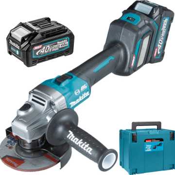 Makita XGT Τροχός 125mm Μπαταρίας 2x4Ah με Ρύθμιση Στροφών GA023GM201 Makita XGT Τροχός 125mm Μπαταρίας 2x4Ah με Ρύθμιση Στροφών GA023GM201
