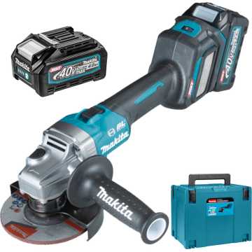 Makita XGT Τροχός 125mm Μπαταρίας 2x4Ah με Ρύθμιση Στροφών GA023GM201 Makita XGT Τροχός 125mm Μπαταρίας 2x4Ah με Ρύθμιση Στροφών GA023GM201