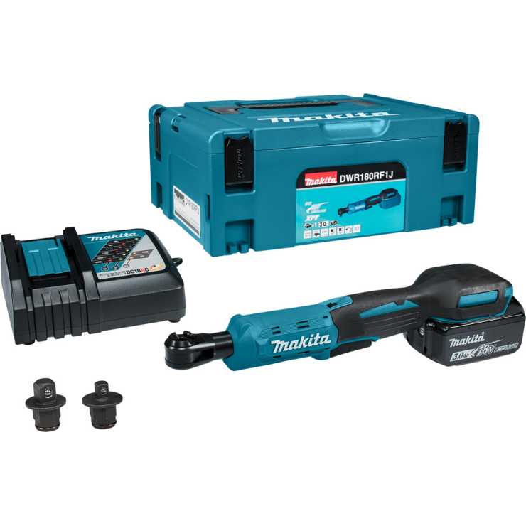 MAKITA ΚΑΣΤΑΝΙΑ 18V ΚΑΡΕ 1/4 ΚΑΙ 3/8 DWR180RF1J