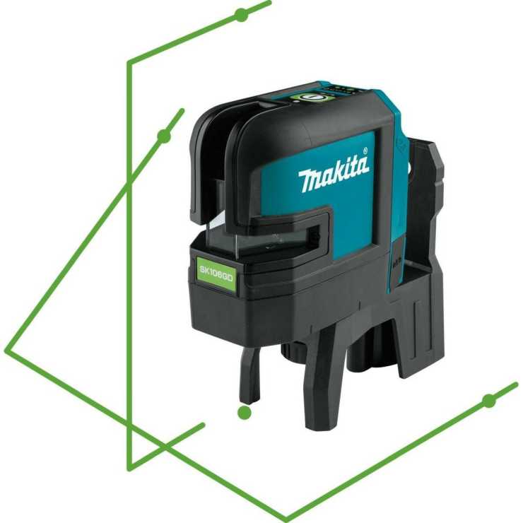 MAKITA ΓΡΑΜΜΙΚΟ LASER 2 ΓΡΑΜΜΩΝ - 4 ΣΗΜΕΙΩΝ 10.8V ΠΡΑΣΙΝΟ SK106GDZ