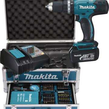 Makita Κρουστικό Δραπανοκατσάβιδο Μπαταρίας 18V 2x3Ah DHP453RFX2  Makita Κρουστικό Δραπανοκατσάβιδο Μπαταρίας 18V 2x3Ah DHP453RFX2