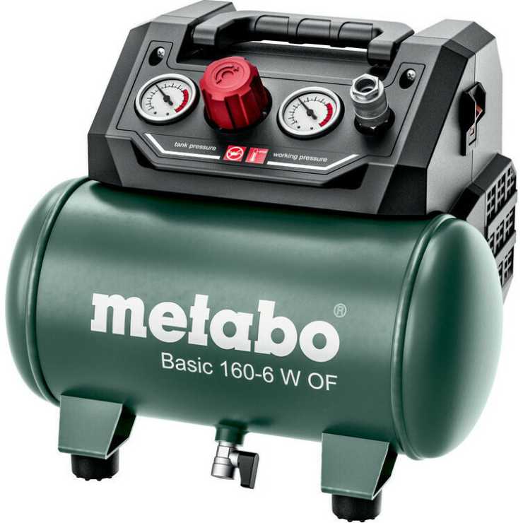 Metabo Basic 160-6 W OF Αεροσυμπιεστής 6Lt 6.01501.00