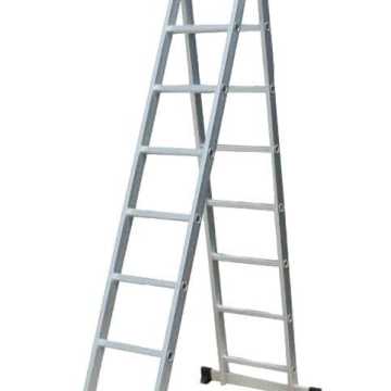 Inox Kiss Επεκτεινόμενη σκάλα αλουμινίου 2x9 σκαλοπατιών LAD209