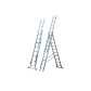 Inox Kiss Επεκτεινόμενη σκάλα αλουμινίου 3x8 σκαλοπατιών LAD308