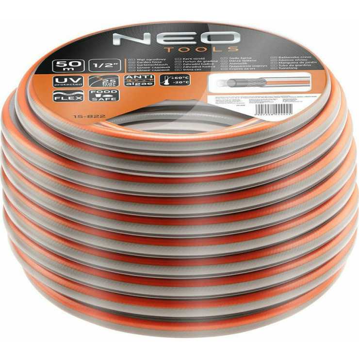 NEO TOOLS Λάστιχο ποτίσματος OPTIMA 1/2 50m 15-822