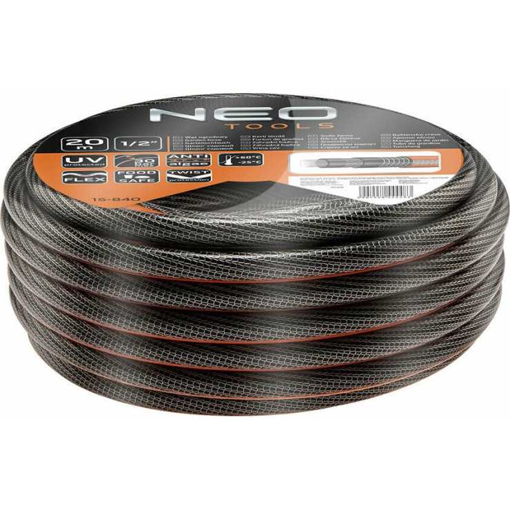 NEO TOOLS Λάστιχο ποτίσματος PROFESSIONAL 1/2 30m 15-841