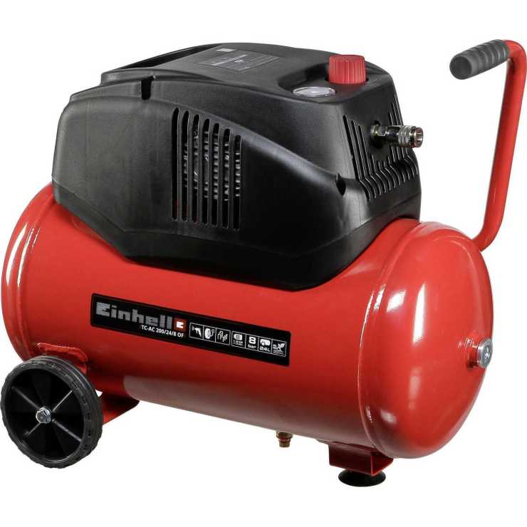 EINHELL TC-AC 200/24/8 ΑΕΡΟΣΥΜΠΙΕΣΤΗΣ ΧΩΡΙΣ ΛΑΔΙ 24LT. 4020590