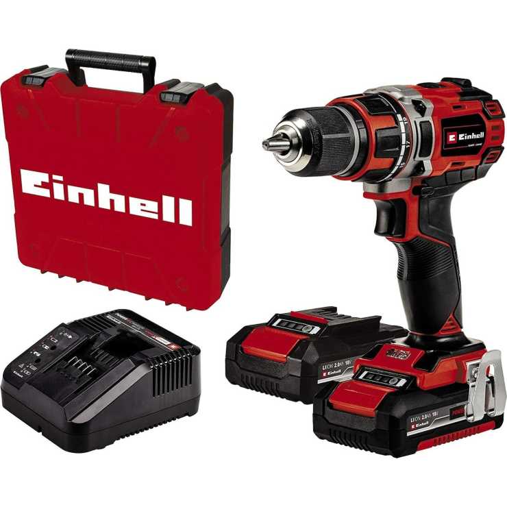 Einhell Επαναφορτιζόμενο δραπανοκατσάβιδο TE-CD 18/50 Li BL (2x2,0Ah) 4513896