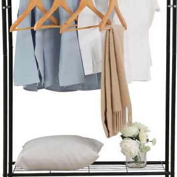 Bormann Κρεμάστρα Ρούχων Δαπέδου Διπλή με Ράφι 029298