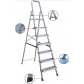 Profal Σκάλα Αλουμινίου plus με 4+1 Σκαλοπάτια 174cm 206401