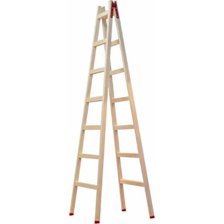 Profal Σκάλα Ξύλινη με 2x7 Σκαλοπάτια 225cm 802207