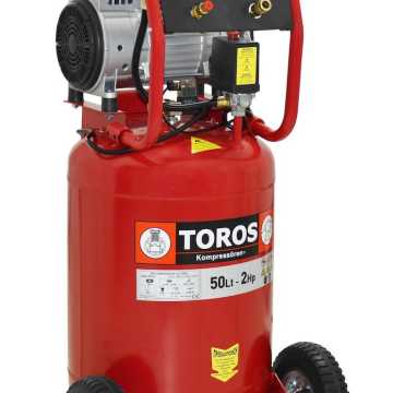 Toros Monoblock Μονοφασικό Κομπρεσέρ Αέρος Χαμηλού Θορύβου με Ισχύ 2hp και Αεροφυλάκιο 50lt 40127