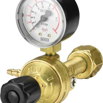 OXYTURBO Ρυθμιστής Αερίου Argon CO2 Μικρός με Ενσωματωμένο Ρακόρ 44824