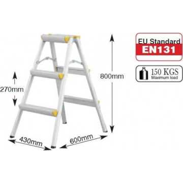 Bulle KA 3 Καβαλέτο Αλουμινίου με Μέγιστη Αντοχή 150kg 631021 Bulle KA 3 Καβαλέτο Αλουμινίου με Μέγιστη Αντοχή 150kg 631021