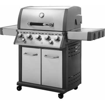 Unimac Ψησταριά Υγραερίου Μαντεμένια Σχάρα με 5 Εστίες και Πλαϊνό Μάτι 661319