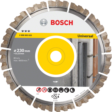 BOSCH Διαμαντόδισκος 230mm κοπής Best for Universal 2608603633